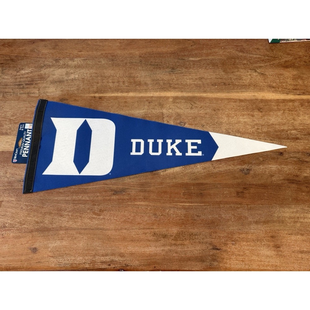 DUKE BLUE DEVILS PREMIUM QUALITY PENNANT 12"X30" BANNER NCAA LICENSED
